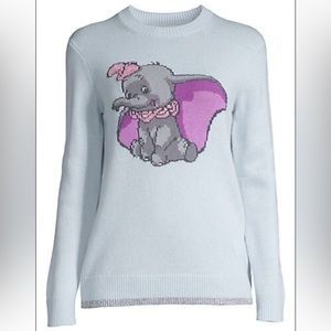 Coach Light Blue Sweater with Elephant Design